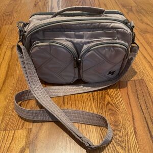 *SALE!* Lug Rider Crossbody - Sand Taupe with sealife lining!